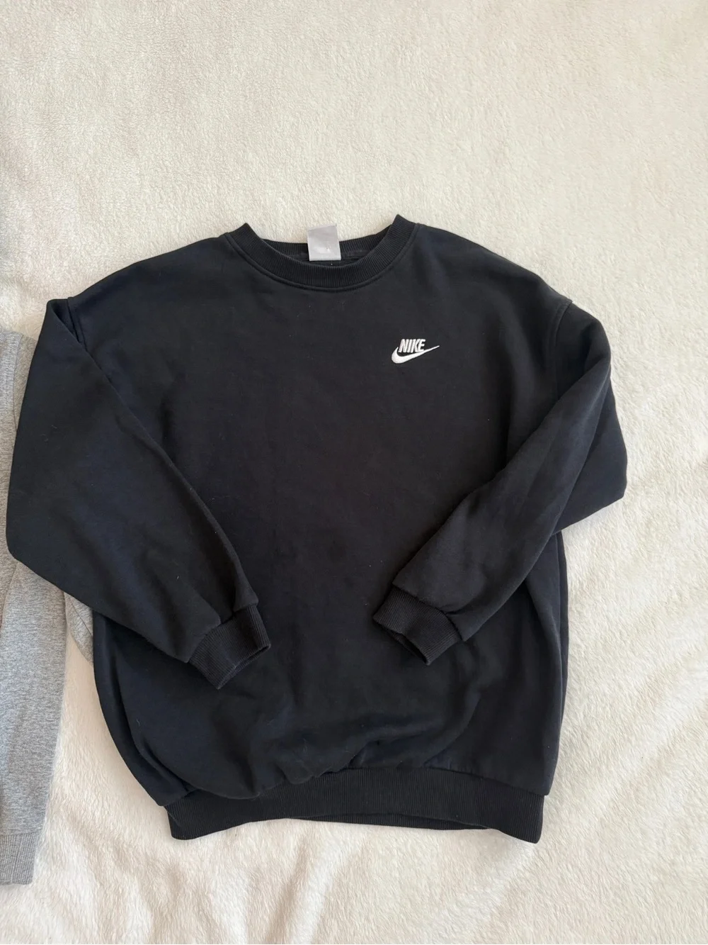 Kids Nike Sweatshirts Grey And Black barely worn